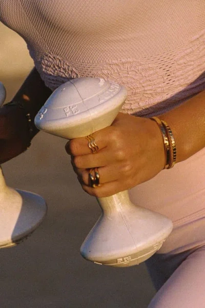 Atolea Double Trouble Ring Set In Gold