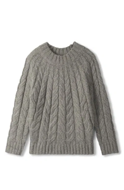 Hatley Dylan Cable Knit Sweater In Gray