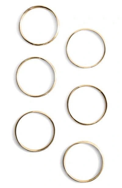 Mango Mixed Bangle Bracelet Set In Gold