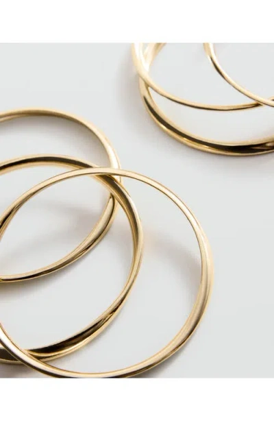 Mango Mixed Bangle Bracelet Set In Gold