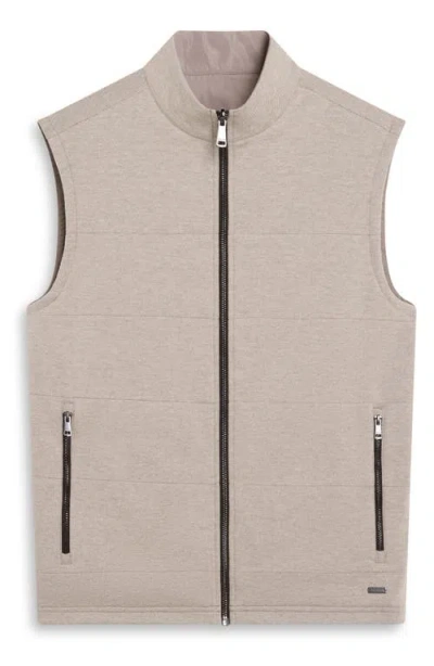Bugatchi Reversible Knit Vest In Neutral