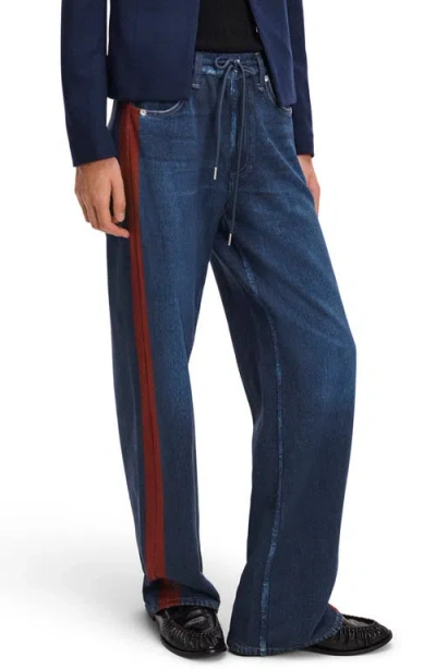Rag & Bone Miramar Drawstring Track Pants In Blue