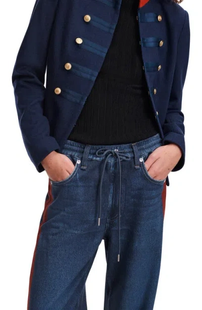 Rag & Bone Miramar Drawstring Track Pants In Blue