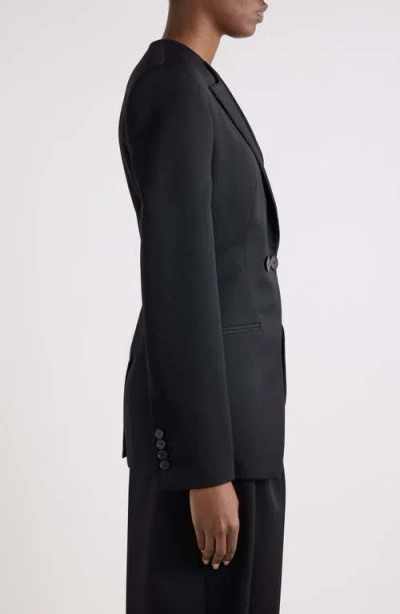 Givenchy Cutaway Wool Jacket In Black