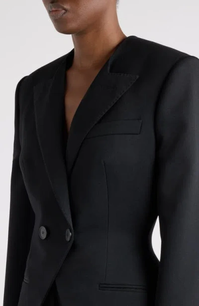 Givenchy Cutaway Wool Jacket In Black