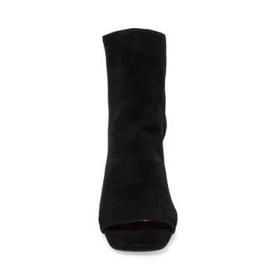 Silent D Cilba Open Toe Bootie In Black Suede