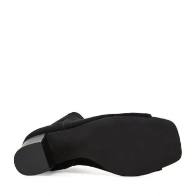 Silent D Cilba Open Toe Bootie In Black Suede