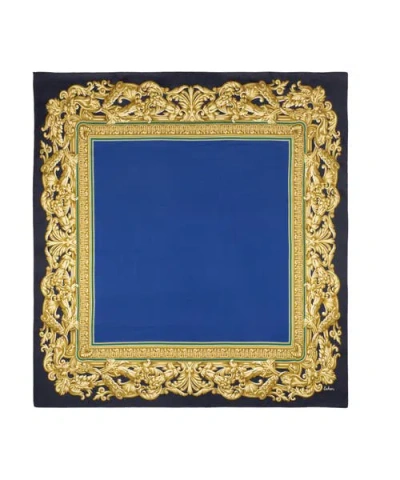 Echo Picture Frame Silk Square In Navy