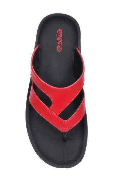 Aerothotic Raido Flip Flop In Red