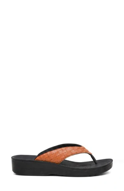 Aerothotic Clarus Flip Flop In Tan