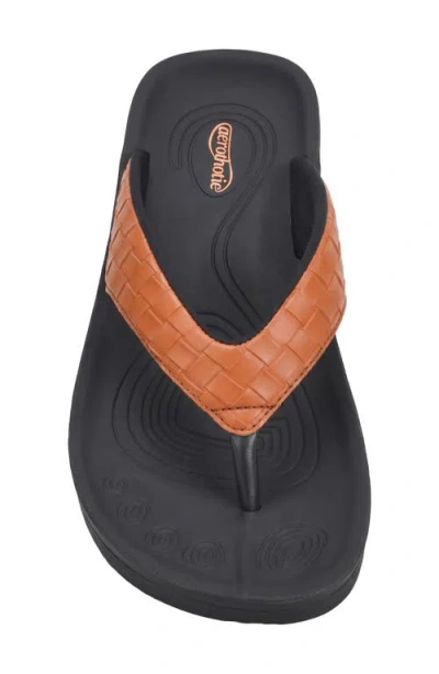 Aerothotic Clarus Flip Flop In Tan