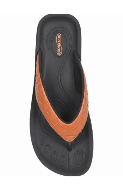 Aerothotic Clarus Flip Flop In Tan