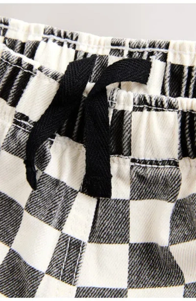 Next Kids' Checkerboard Pants In Black
