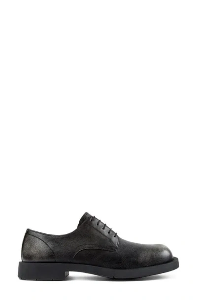 Camper Mil Leather Derby In Black Multi
