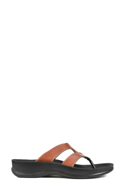 Aerothotic Raido Flip Flop In Tan