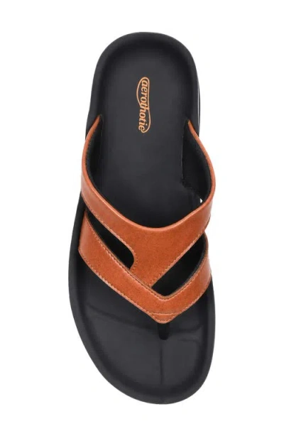 Aerothotic Raido Flip Flop In Tan