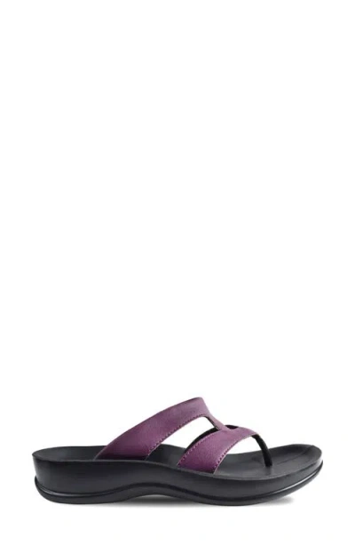 Aerothotic Raido Flip Flop In Plum