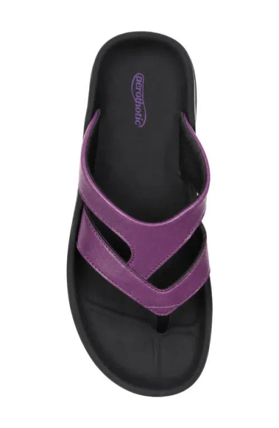 Aerothotic Raido Flip Flop In Plum