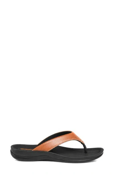 Aerothotic Amicia Flip Flop In Tan