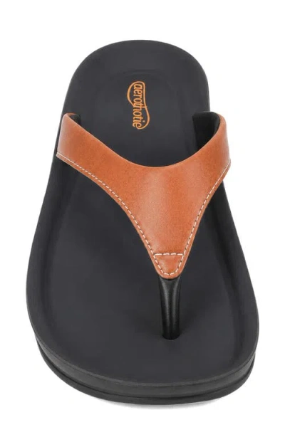 Aerothotic Amicia Flip Flop In Tan
