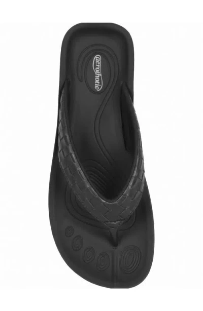 Aerothotic Clarus Flip Flop In Black