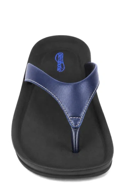Aerothotic Amicia Flip Flop In Navy