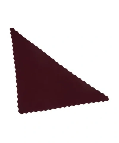 Echo Scallop Knit Triangle In Winetasting