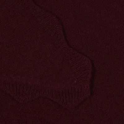Echo Scallop Knit Triangle In Winetasting