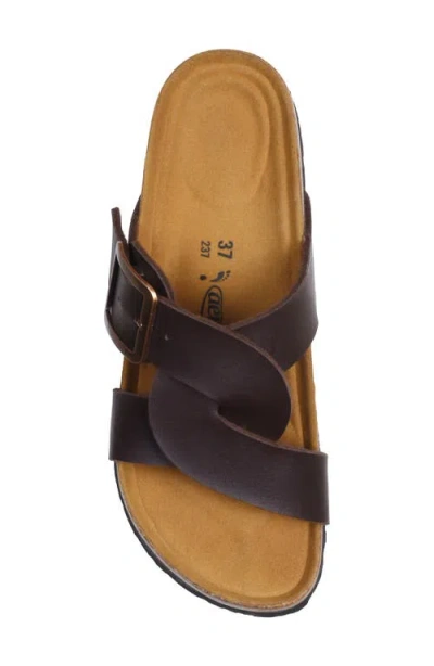 Aerothotic Kai Slide Sandal In Brown