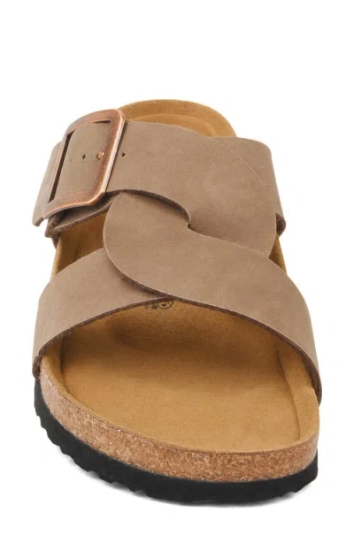 Aerothotic Kai Slide Sandal In Stone