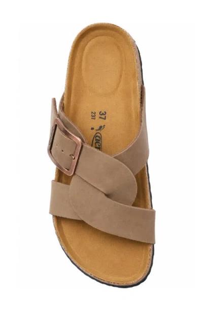 Aerothotic Kai Slide Sandal In Stone