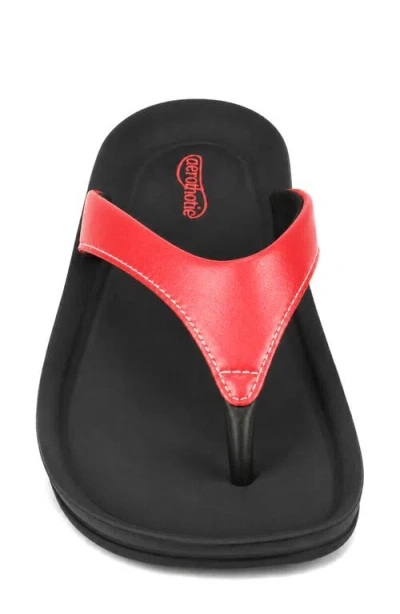 Aerothotic Amicia Flip Flop In Red