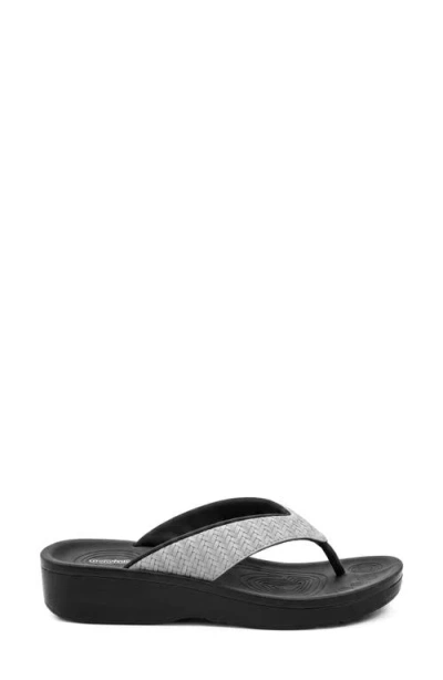 Aerothotic Dune Flip Flop In Grey