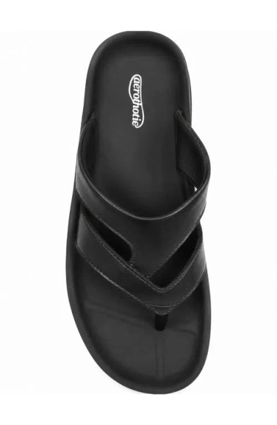 Aerothotic Raido Flip Flop In Black