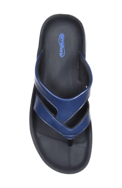 Aerothotic Raido Flip Flop In Navy