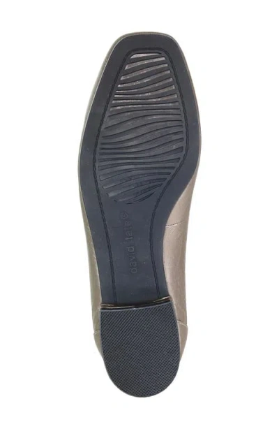 David Tate Arch Pump In Pewter Leather