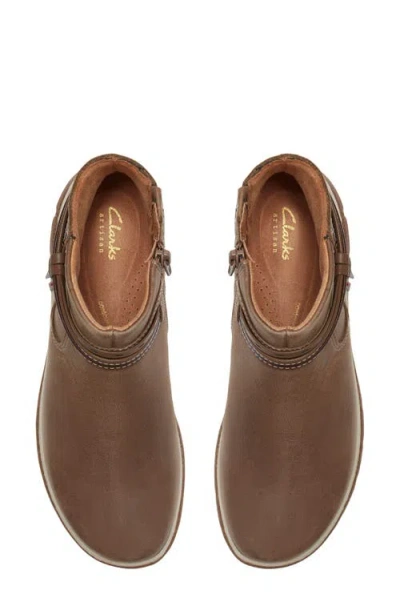 Clarksr Clarks(r) Orlene Roam Leather Bootie In Walnut Leather