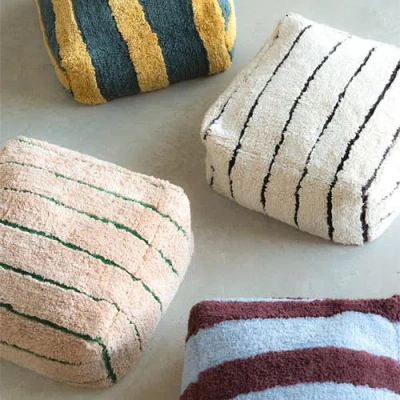 Lorena Canals Pouf Lines In Multi
