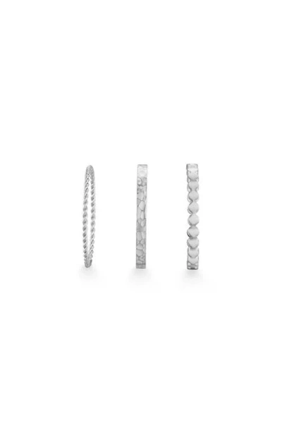 Atolea Daily Rings Set In Silver