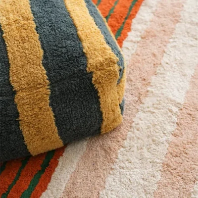 Lorena Canals Pouf Lines In Multi