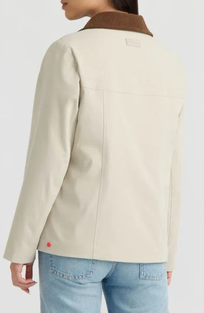Hunter London Poly Canvas Padded Jacket In Neutral
