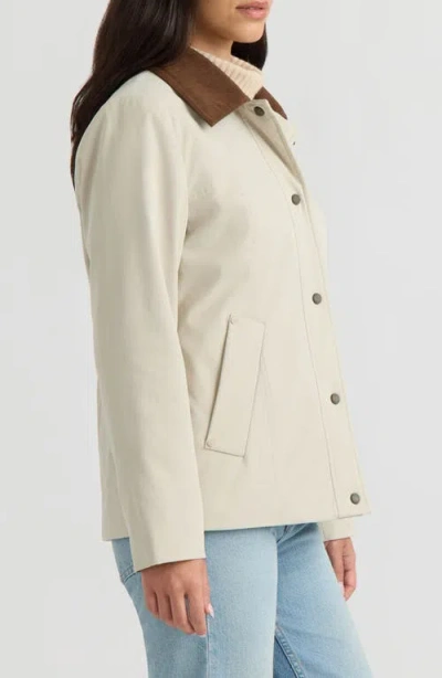 Hunter London Poly Canvas Padded Jacket In Neutral