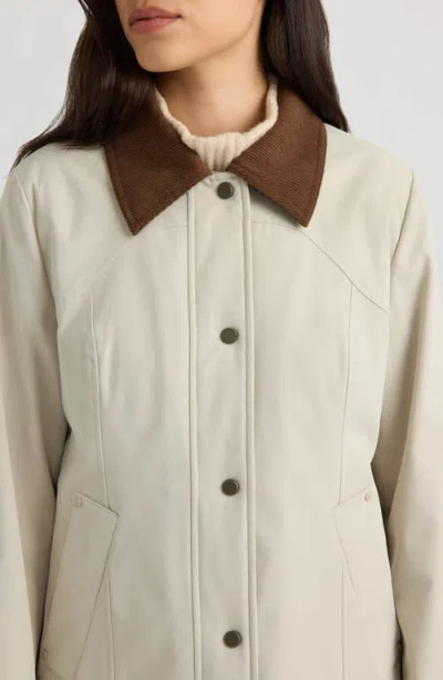 Hunter London Poly Canvas Padded Jacket In Neutral