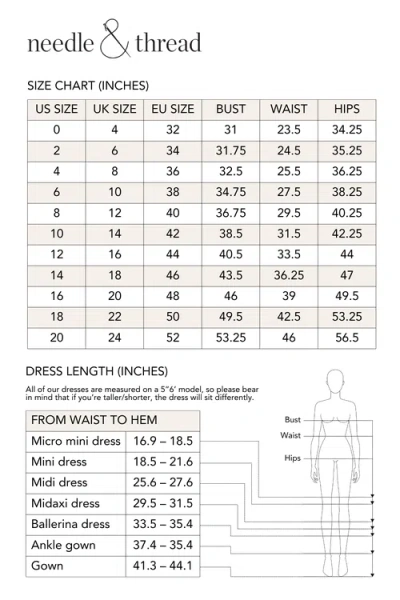 Needle & Thread Sequin Cascade Bow Short Sleeve Gown In Graphite