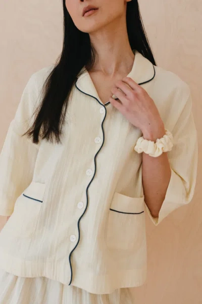 Tbco Cotton Gauze Short Pajamas In Pattern