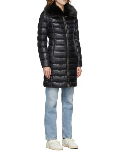 Herno Mid-length Puffer Coat In Blue