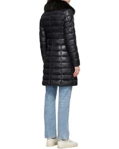 Herno Mid-length Puffer Coat In Blue