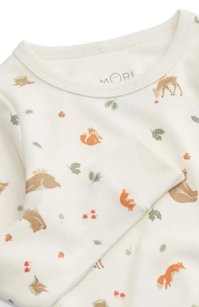 Mori Print Pyjama Set In Neutral