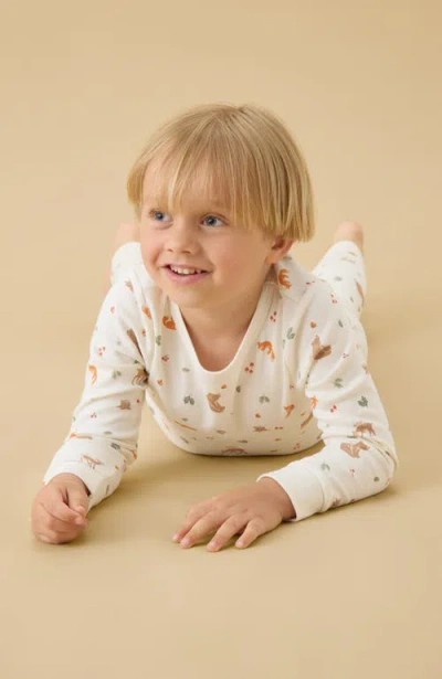 Mori Print Pyjama Set In Neutral