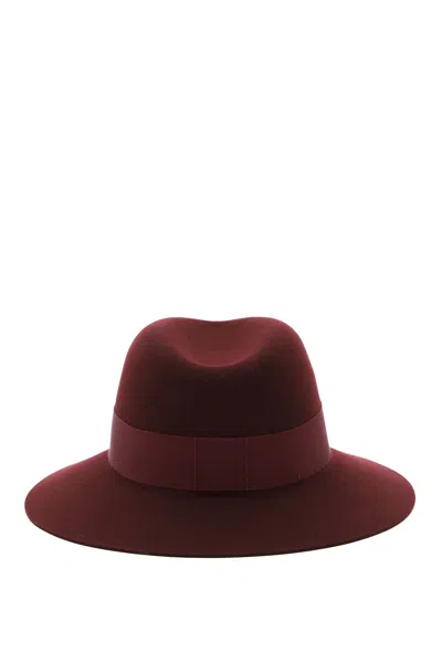 Maison Michel Stitching Detail Pullover Hat In Brown